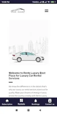 Rentz luxury android App screenshot 1